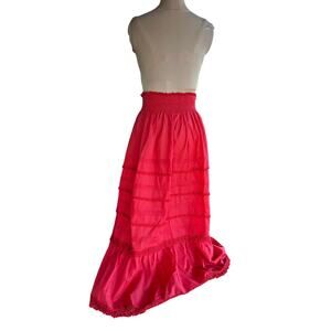 Cavanagh's True Vintage Tiered Maxi Skirt Sz. S - Whimsigoth, Boho, 70s, Crochet